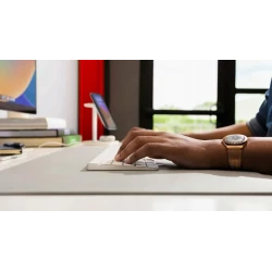 Twelve South DeskPad duża podkładka na biurko ze skóry wegańskiej szara 75 x 40cm