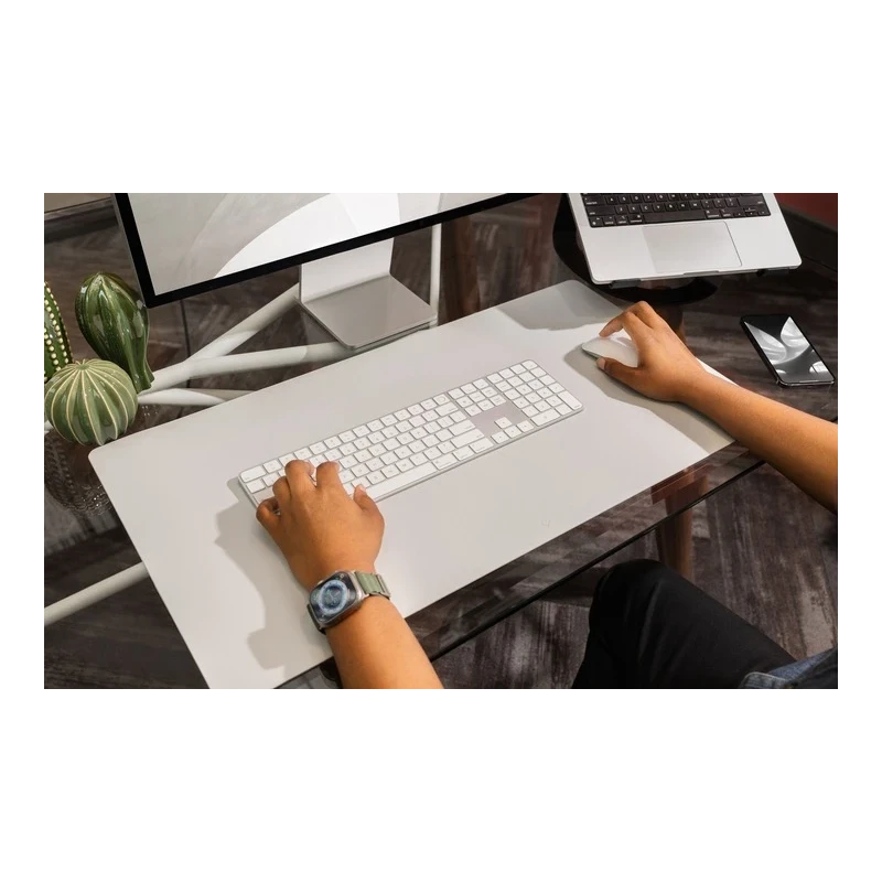 Twelve South DeskPad duża podkładka na biurko ze skóry wegańskiej szara 75 x 40cm