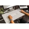 Twelve South DeskPad duża podkładka na biurko ze skóry wegańskiej szara 75 x 40cm