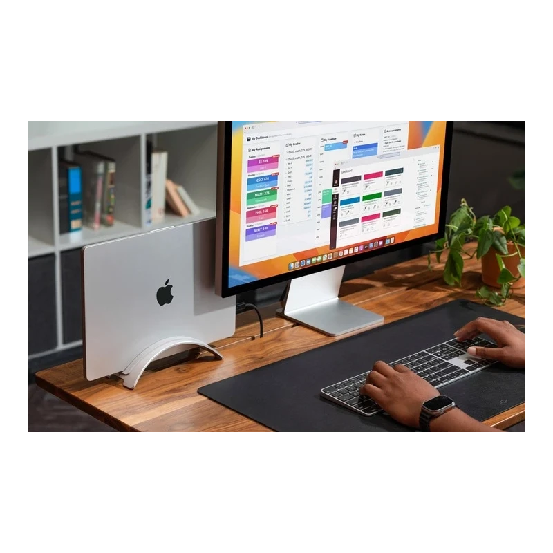 Twelve South DeskPad duża podkładka na biurko ze skóry wegańskiej czarna 75 x 40cm