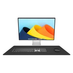 Twelve South DeskPad duża podkładka na biurko ze skóry wegańskiej czarna 75 x 40cm