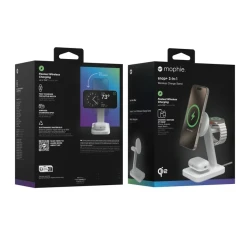 Mophie Snap+ 3w1 Qi2 stojąca ładowarka bezprzewodowa kompatybilna z MagSafe
