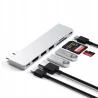 Satechi aluminiowy hub USB-C do MacBook USB 4, USB-C HDMI USB-A, SD/microSD