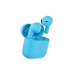 Happy Plugs Joy stylowe bezprzewodowe słuchawki douszne etui ładujące blue