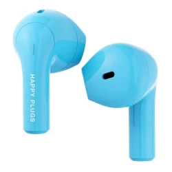 Happy Plugs Joy stylowe bezprzewodowe słuchawki douszne etui ładujące blue