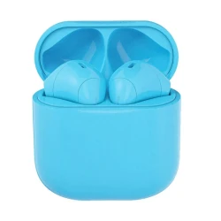 Happy Plugs Joy stylowe bezprzewodowe słuchawki douszne etui ładujące blue