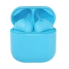 Happy Plugs Joy stylowe bezprzewodowe słuchawki douszne etui ładujące blue