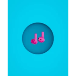 Happy Plugs Joy stylowe bezprzewodowe słuchawki douszne etui ładujące blue