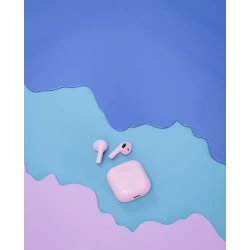 Happy Plugs Joy stylowe bezprzewodowe słuchawki douszne etui ładujące blue