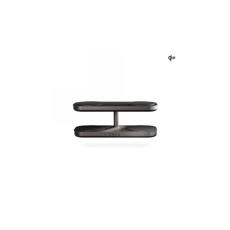 ZENS Quattro Wireless Charger Pro 4 - ładowarka bezprzewodowa Qi2 do czterech urządzeń (4x15W) kompatybilna z MagSafe (black)