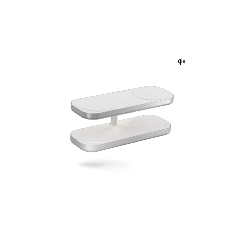 ZENS Quattro Wireless Charger Pro 4 - ładowarka bezprzewodowa Qi2 do czterech urządzeń (4x15W) kompatybilna z MagSafe (white)