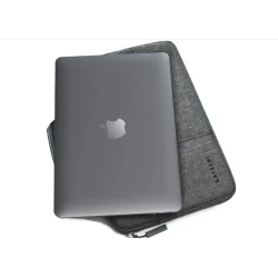 Satechi wytrzymała nylonowa, wodoodporna torba na laptopa 15" szara