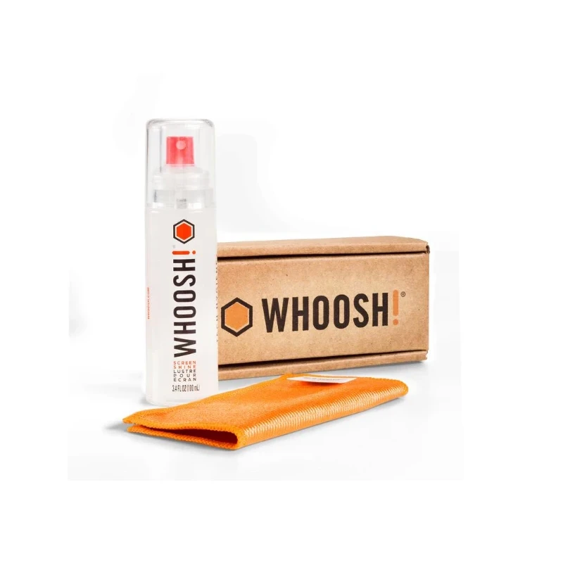 Whoosh GO XL antybakteryjny spray do czyszczenia ekranów 100ml + mikrofibra
