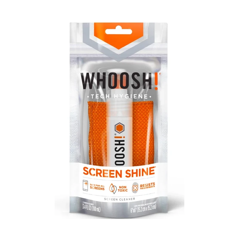 Whoosh GO XL antybakteryjny spray do czyszczenia ekranów 100ml + mikrofibra
