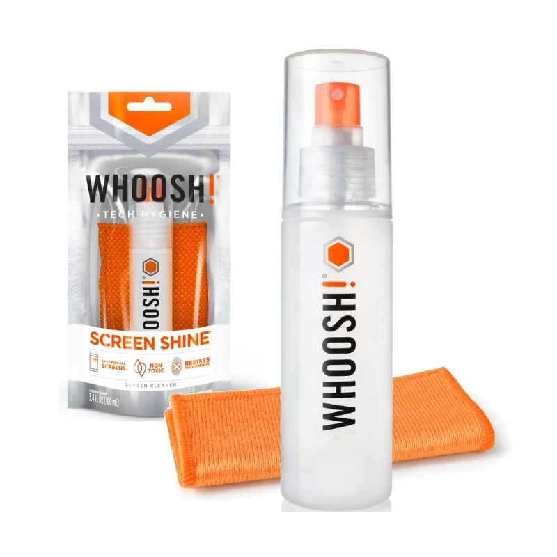Whoosh GO XL antybakteryjny spray do czyszczenia ekranów 100ml + mikrofibra