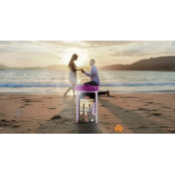 Seawag Proof Case wodoodporne etui do telefonu IPX8 + smycz (white/purple)