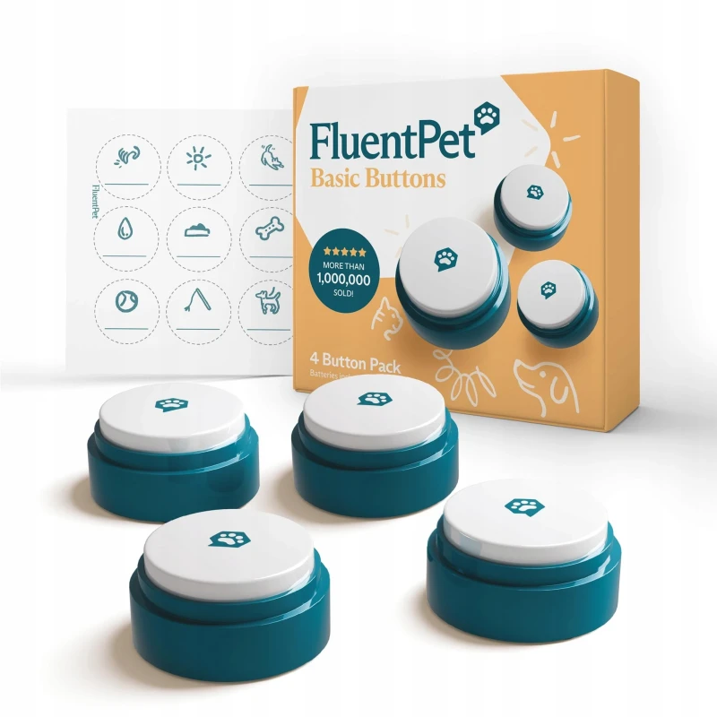 FluentPet Speek Up Buttons zestaw 4 przycisków do komunikacji z psem/kotem