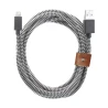 Native Union Belt Cable - kabel Lightning ze skórzanym zapięciem 3m (zebra)