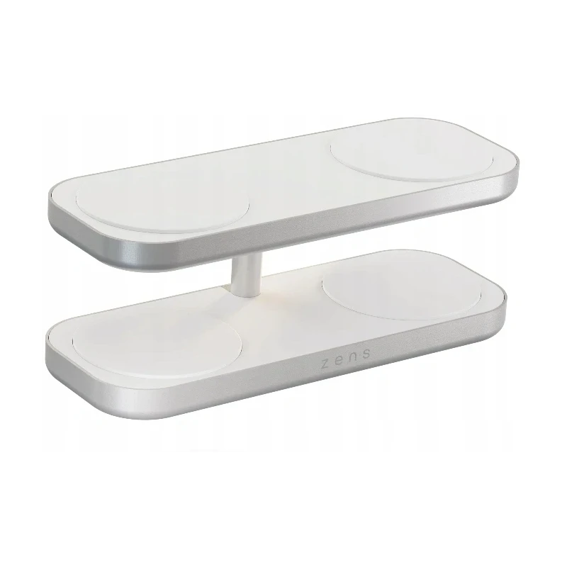 ZENS Quattro Wireless Charger Pro 4 - ładowarka bezprzewodowa Qi2 do czterech urządzeń (4x15W) kompatybilna z MagSafe (white)