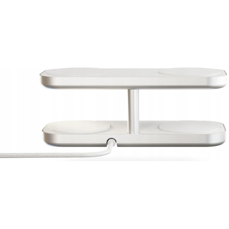 ZENS Quattro Wireless Charger Pro 4 - ładowarka bezprzewodowa Qi2 do czterech urządzeń (4x15W) kompatybilna z MagSafe (white)