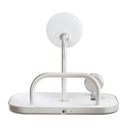 Zens 4w1 szyba stylowa bezprzewodowa ładowarka Qi2 USB-C 60W MagSafe biała