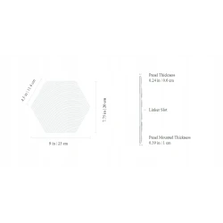 Nanoleaf Elements Hexagons zestaw 13 paneli świetlnych LED wygląd drewna