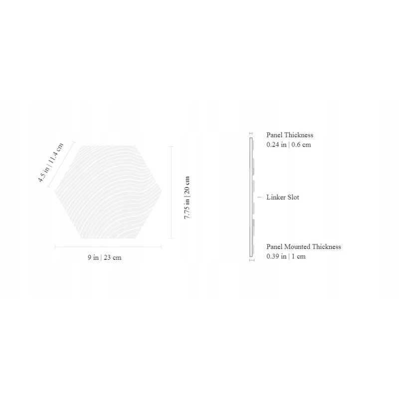 Nanoleaf Elements Hexagons zestaw 13 paneli świetlnych LED wygląd drewna