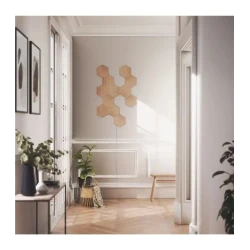 Nanoleaf Elements Hexagons zestaw 13 paneli świetlnych LED wygląd drewna
