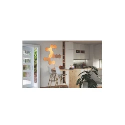Nanoleaf Elements Hexagons zestaw 13 paneli świetlnych LED wygląd drewna