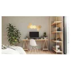 Nanoleaf Elements Hexagons zestaw 13 paneli świetlnych LED wygląd drewna