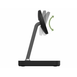 Mophie Snap+ charging stand pad - stojąca ładowarka bezprzewodowa 2w1 MagSafe 15W (black)