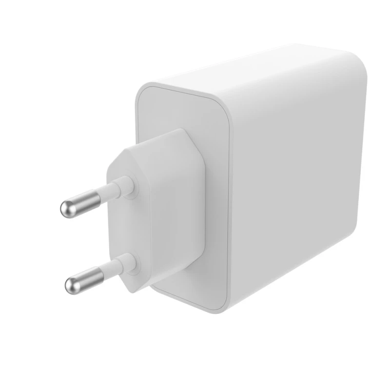 Mophie GaN Charger Dual - ładowarka sieciowa z podwójnym wejściem USB-C 67W (white)