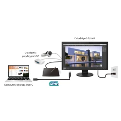 EIZO ColorEdge CG2700X - monitor 27", 3840 x 2160, 4K, AdobeRGB 99%, wbudowany kalibrator
