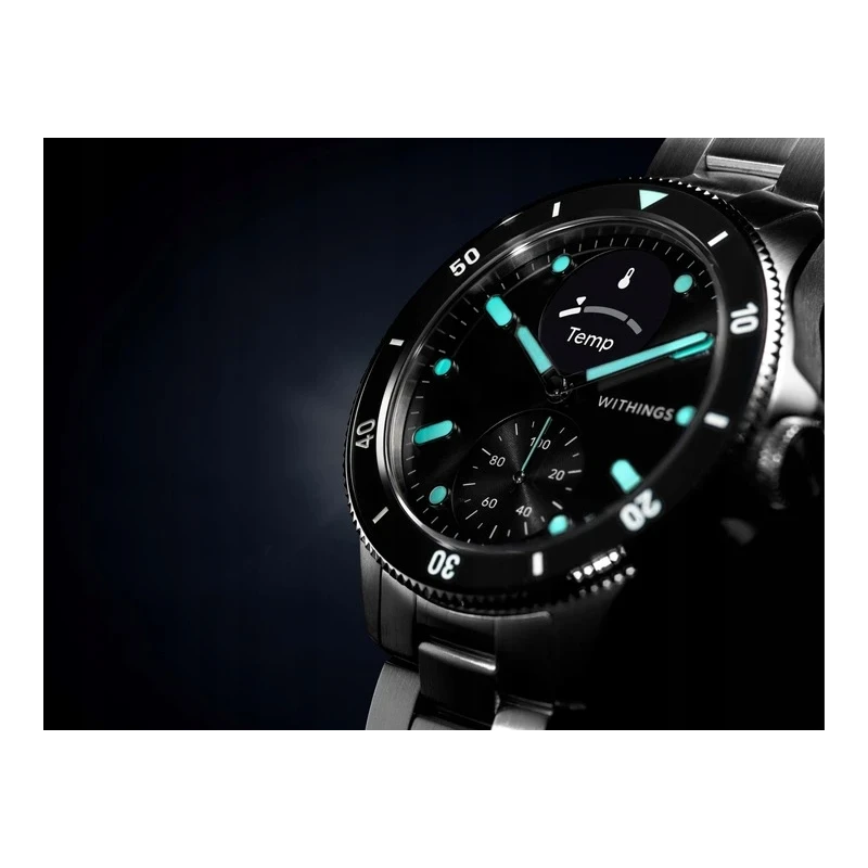 Zegarek Withings Nova smartwatch szafirowe szkło pomiarem tętna SPO2 EKG