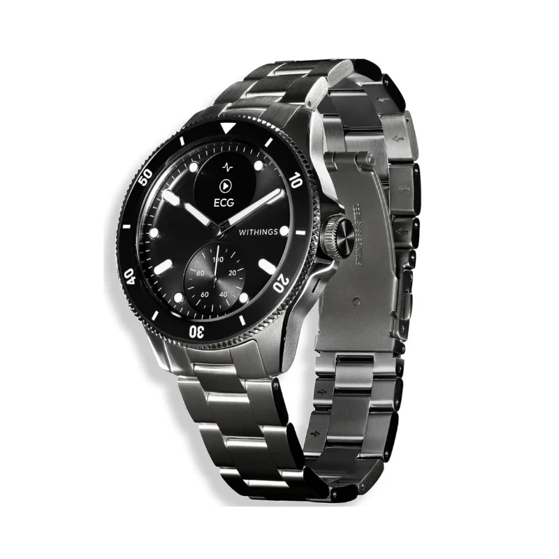 Zegarek Withings Nova smartwatch szafirowe szkło pomiarem tętna SPO2 EKG