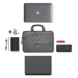 Satechi wytrzymała markowa, nylonowa, wodoodporna torba na laptopa 13" gray