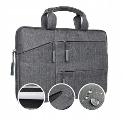 Satechi wytrzymała markowa, nylonowa, wodoodporna torba na laptopa 13" gray