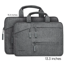 Satechi wytrzymała markowa, nylonowa, wodoodporna torba na laptopa 13" gray